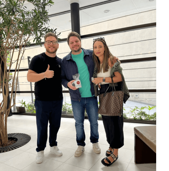 Vítor Parraga com as donas da sisforu