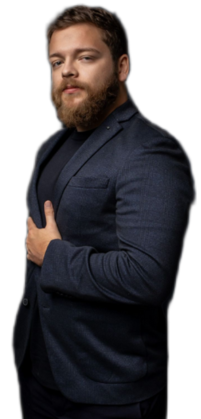Vítor Parraga, fundador da Parraga Media, de blazer escuro